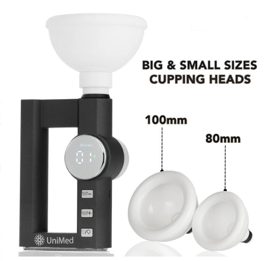 Post-surgery cupping massage head - compatible with percussive therapy