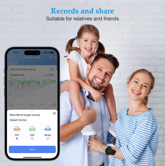 AOA Checkme O2 Max Rechargeable Portable Pulse Oximeters Fitness Tracker Sleep Monitor SpO2 Sensor Pulse Oximeter with App