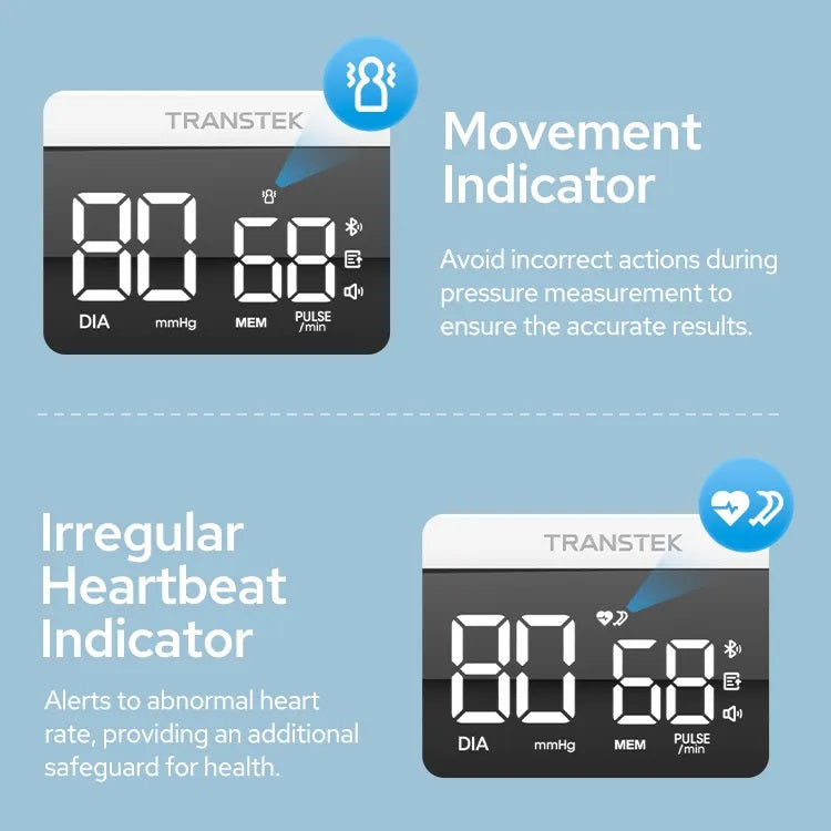 Rechargeable LED All-in-one Digital BP Machine Arm Blood Pressure Measuring Device Sphygmomanometer with Bluetooth
