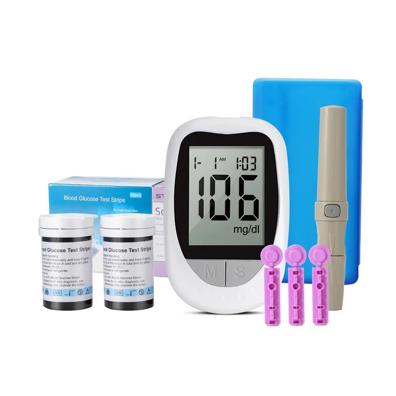Quick Test Blood Glucose Testing Equipment Glucometer Monitoring Diabetic Blood Glucose Meter Blood Sugar Monitor